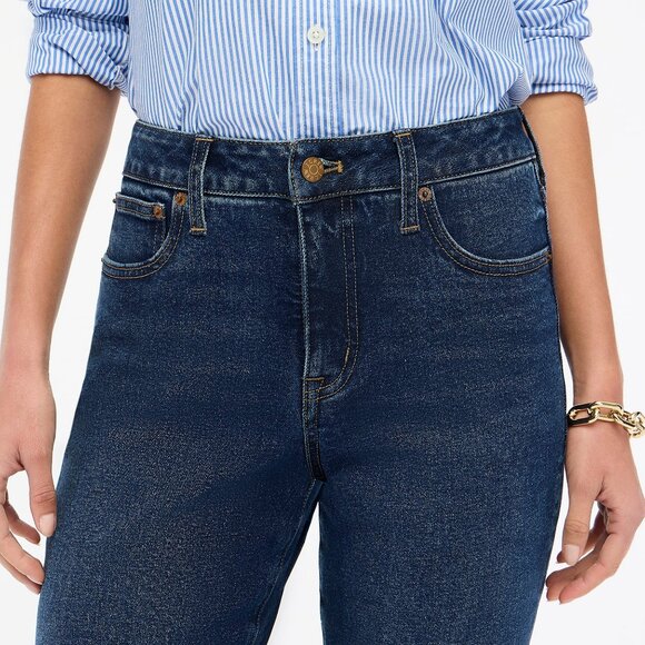 NWT J.Crew Factory Curvy Essential Straight Jean in all-day stretch CD686 - Picture 2 of 3